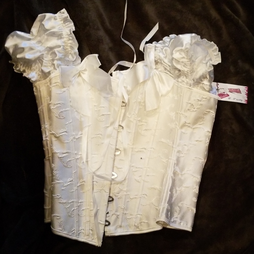 White Bridal corset